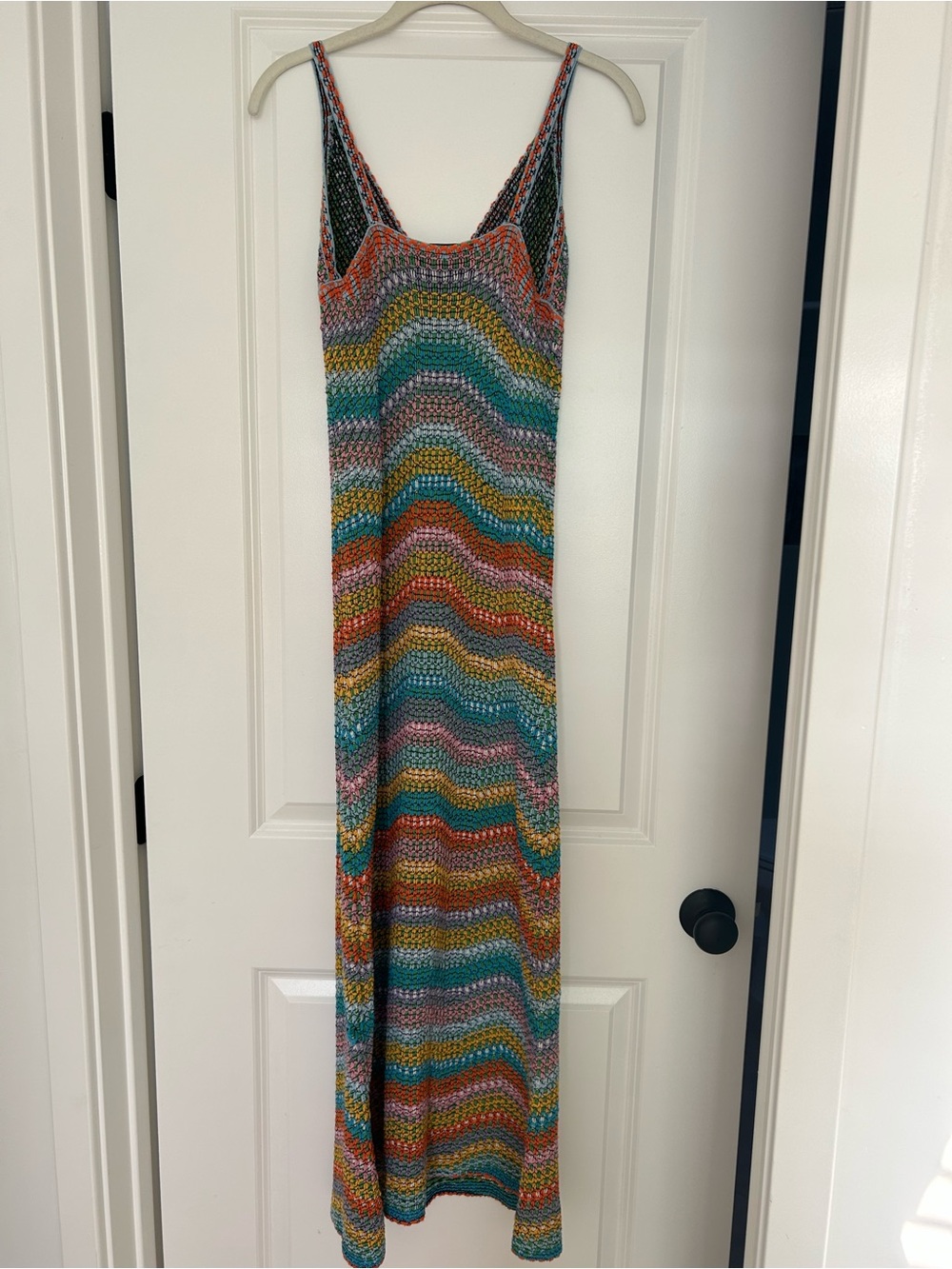 Zara Multicolor Wave Crochet Slip Dress - Picture 6 of 6